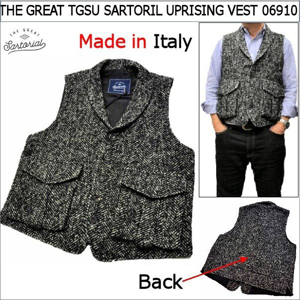 評判は[新品] The Great Sartorial Uprising(TGSU) / サルトリアル ベストジャケット 48サイズ ボルドー Lサイズ